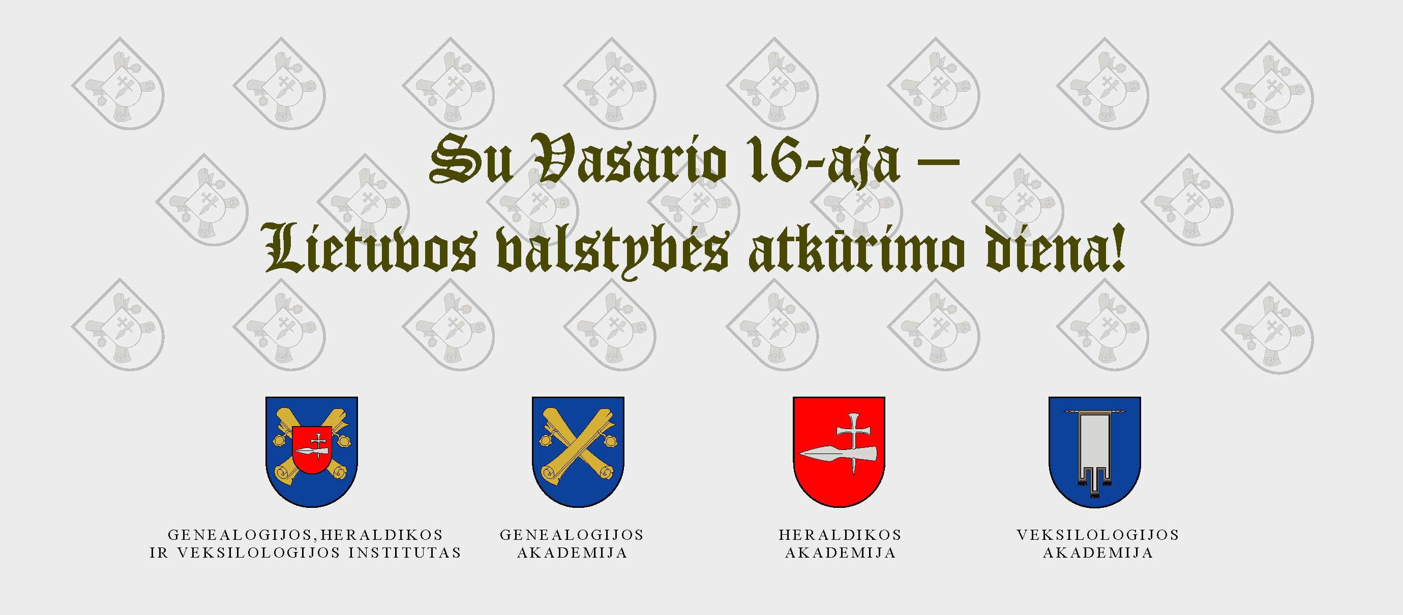 Su Lietuvos valstybės atkūrimo diena!